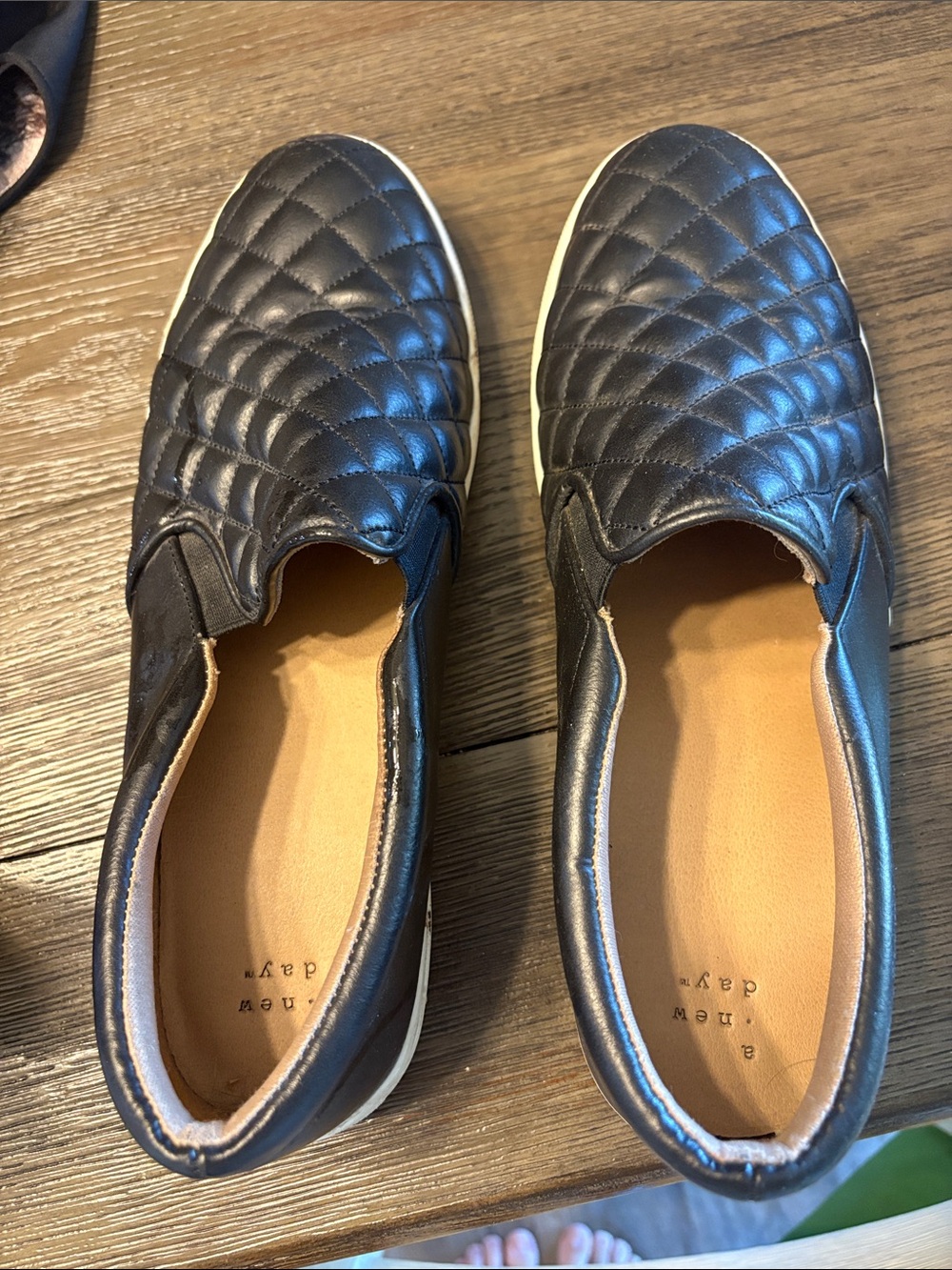 a new day Quilted Slip-On Flats - Black